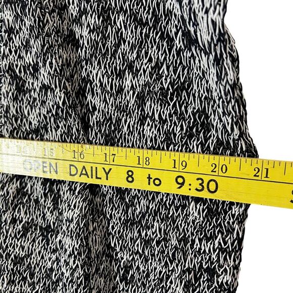 Eileen Fisher Sweater Women's XS Black Open Gray Cardigan Knit Linen Cotton - Picture 7 of 8